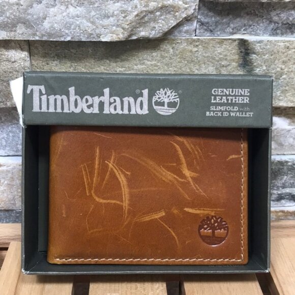 Timberland Crazy Horse Slimfold Leather ID Wallet - Picture 4 of 6